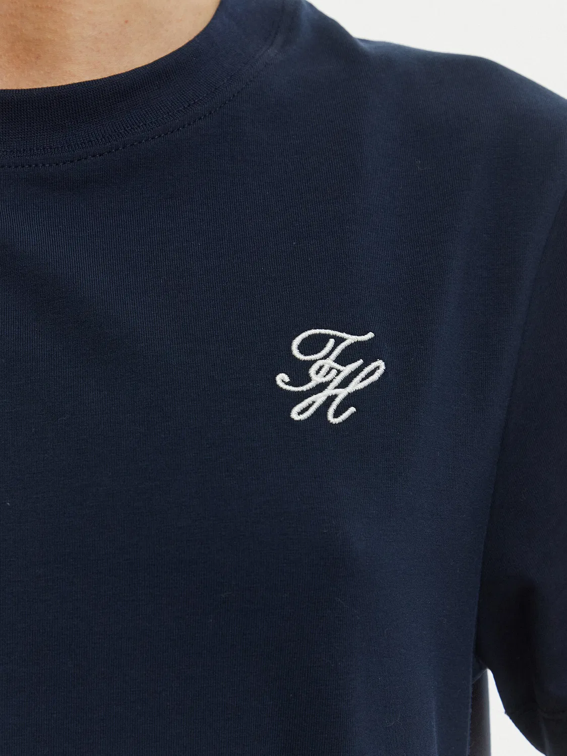 Женская футболка стандартного кроя Tommy Hilfiger, темно-синий — фото 4