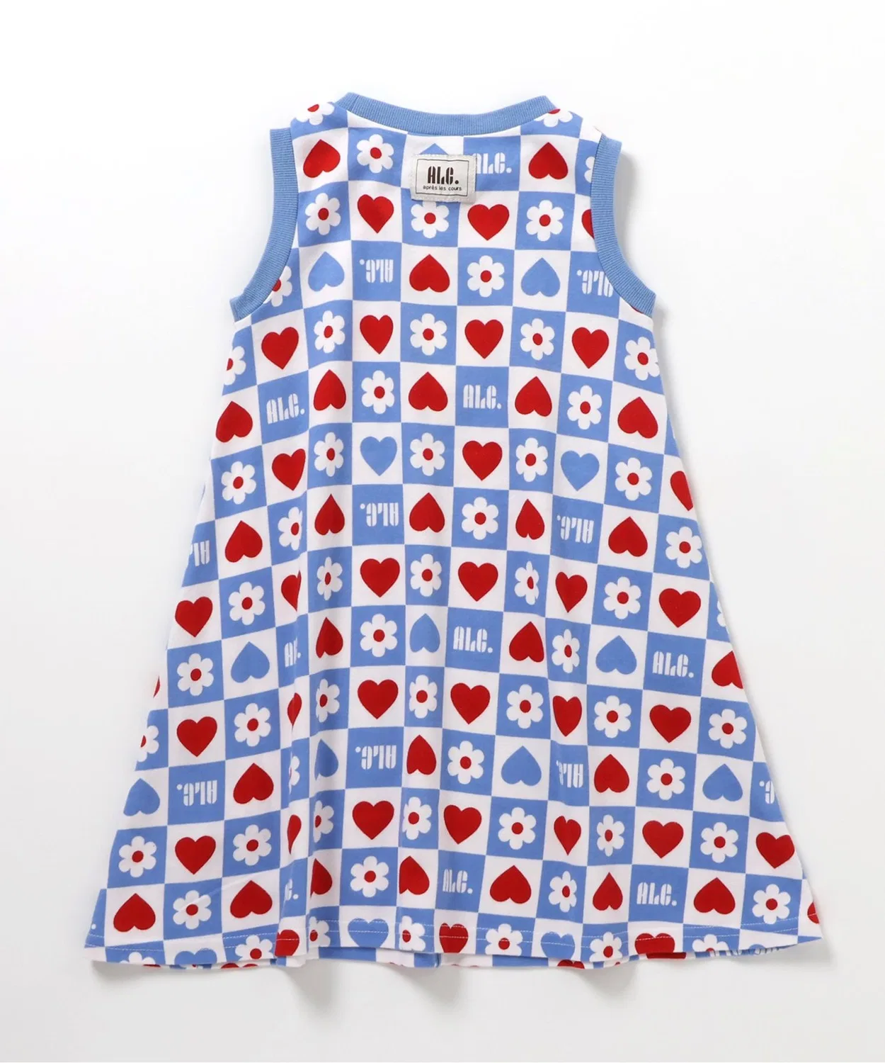Детское платье без рукавов с принтом Total Pattern Tank Mellow Dress apres les cours, Blue — фото 3