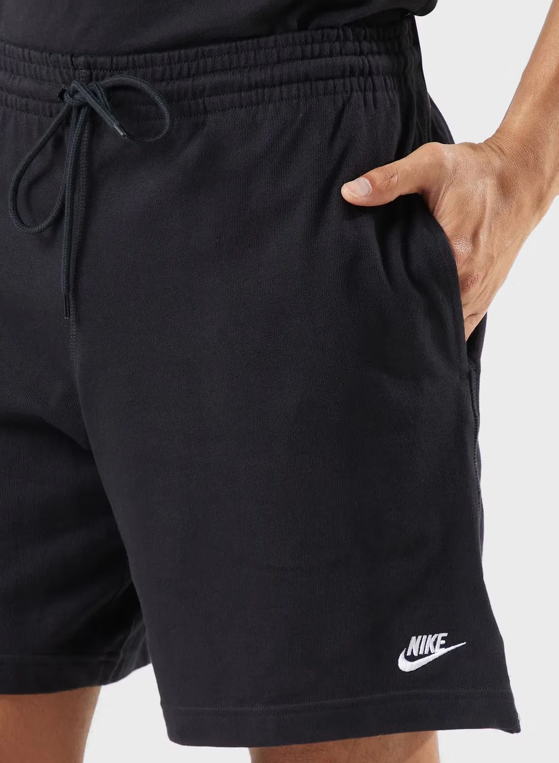 Шорты спортивные с эластичным поясом Club Nike, черный — фото 4