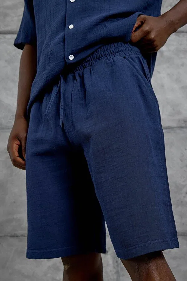 Детские шорты для мальчиков хлопковые Nomarc, Navy Blue — фото 2
