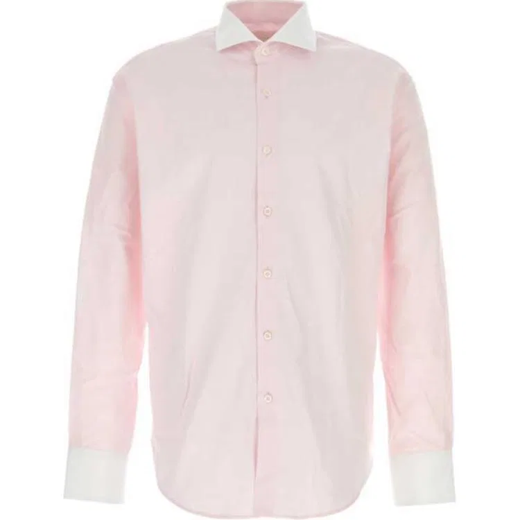 Мужская рубашка с длинным рукавом на пуговицах PRADA, Pink