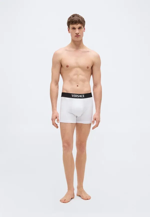 Комплект из 3 боксерских трусов Trunk Essential Logo Versace, белый