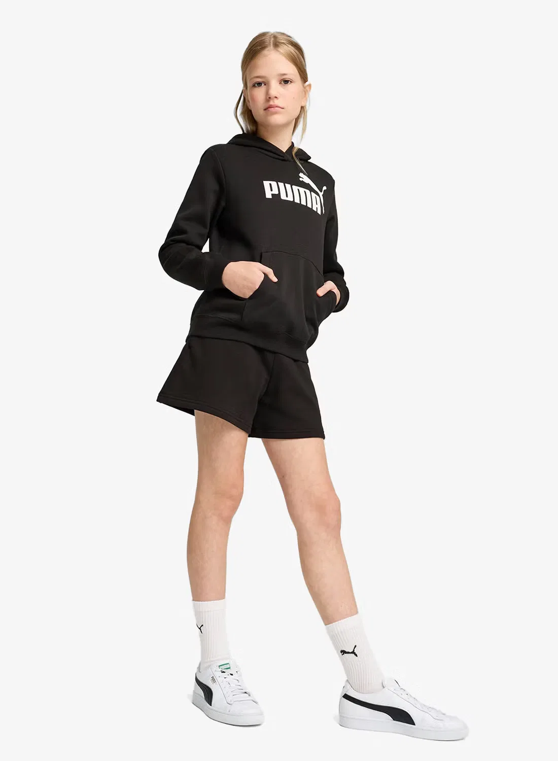 Худи с логотипом No. 1 Logo Youth Essential Puma, черный — фото 3