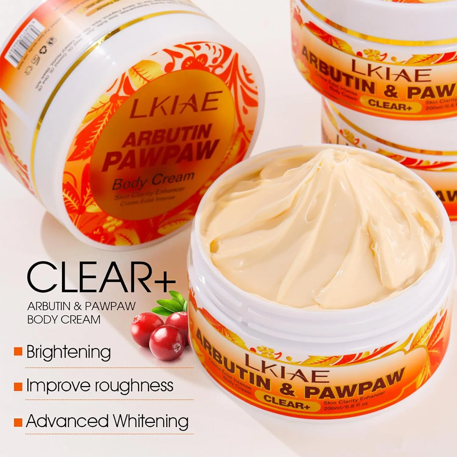 Крем для тела Arbutin & Pawpaw, AILKE BOOST LUSTER, набор 5 шт, 200 мл — фото 2