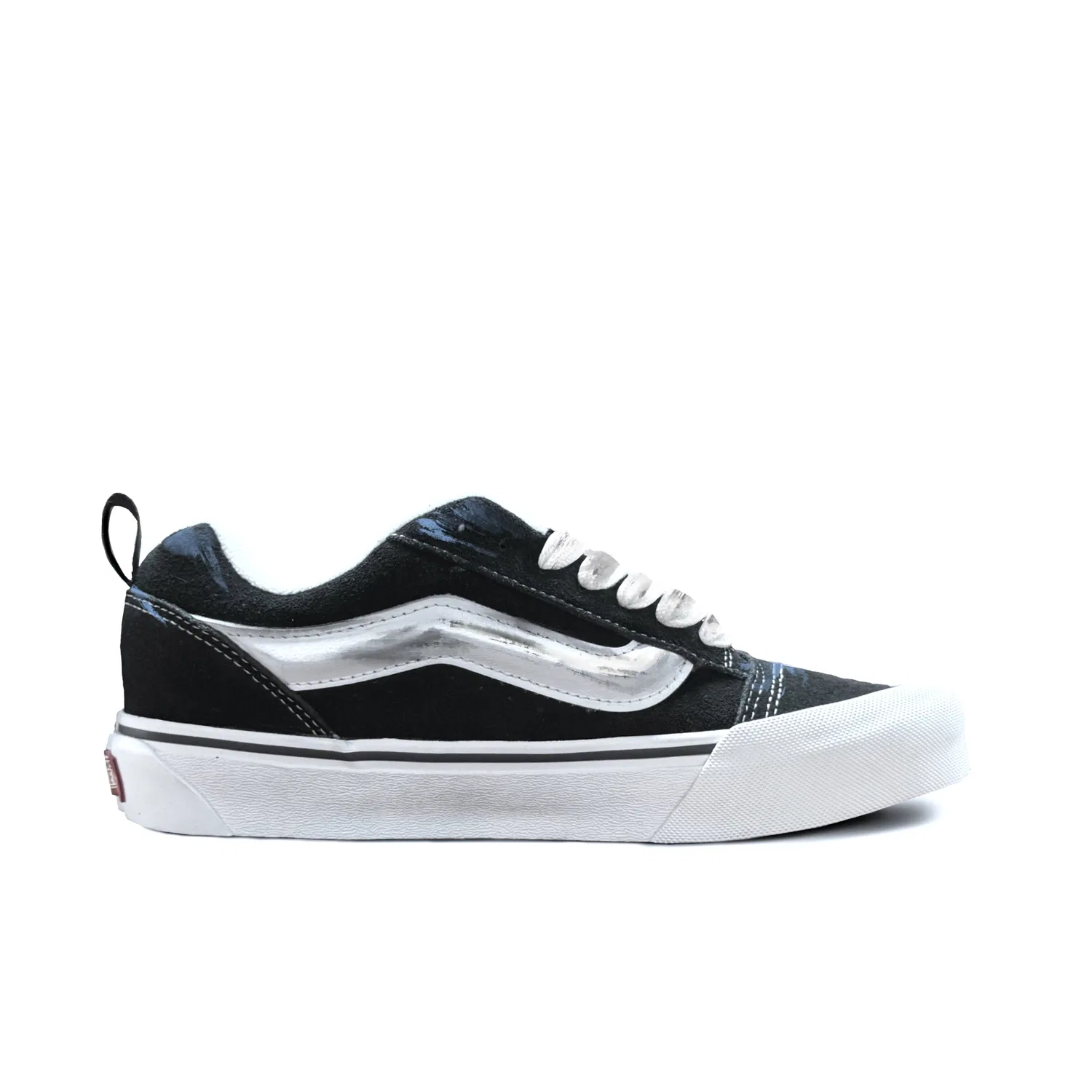 Кеды скейтбордные детские с принтом Knu Skool Vans, Sky Blue — фото 3