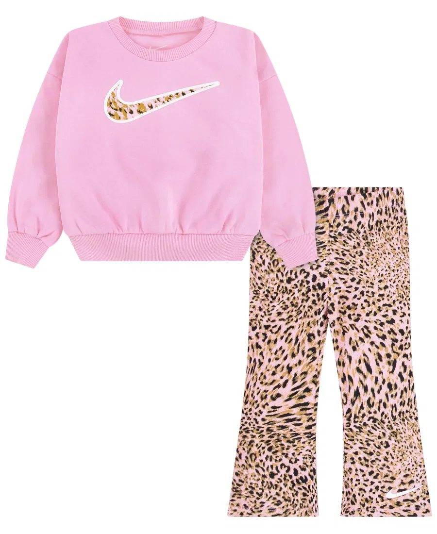 Комплект из топа и леггинсов с принтом Nike, Pink Rise
