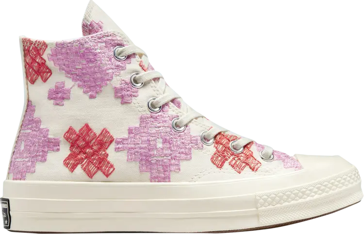 

Кроссовки Converse Wmns Chuck 70 High Bright Embroidery, кремовый, Бежевый, Кроссовки Converse Wmns Chuck 70 High Bright Embroidery, кремовый