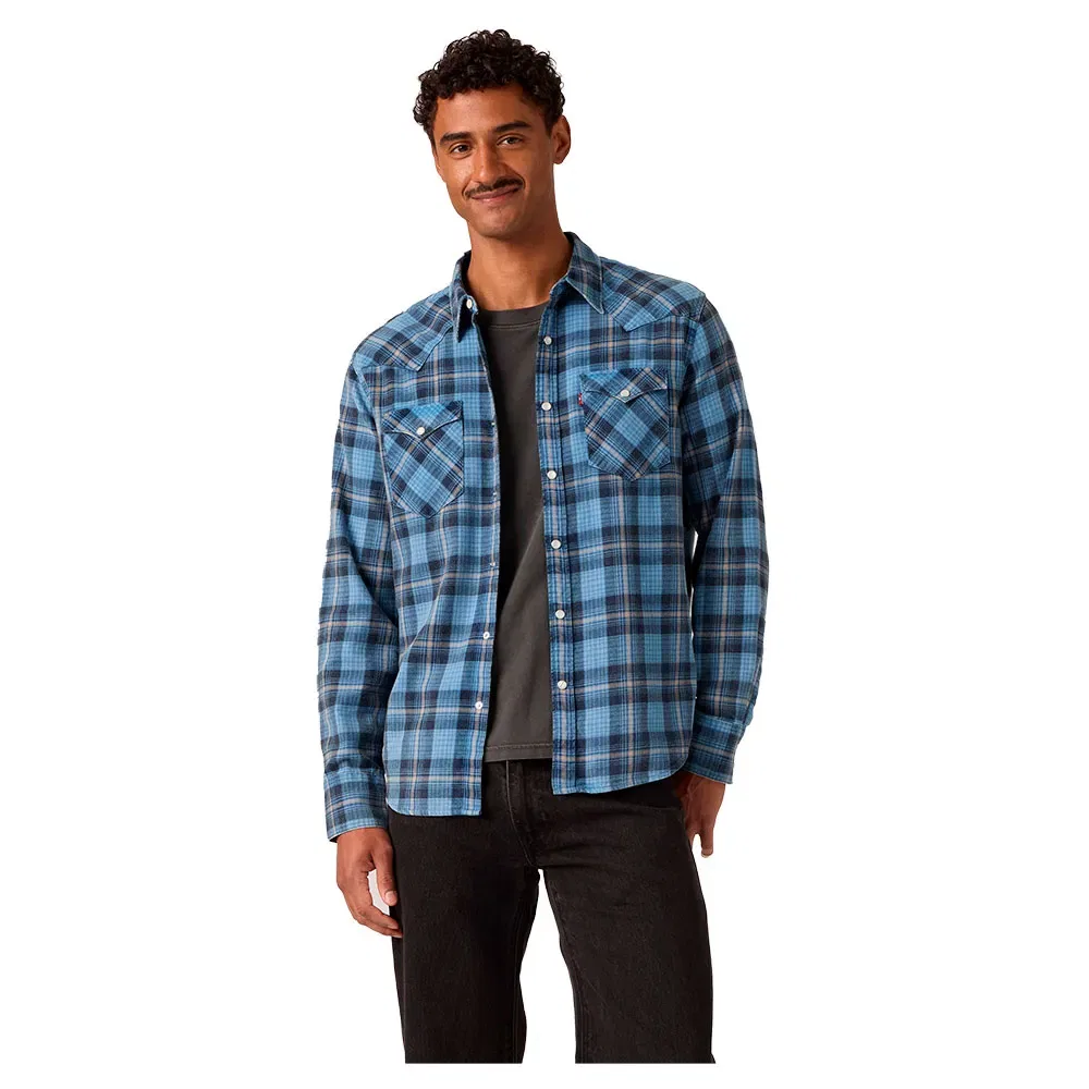 Мужская рубашка с длинным рукавом Barstow Western Levi's, Blue