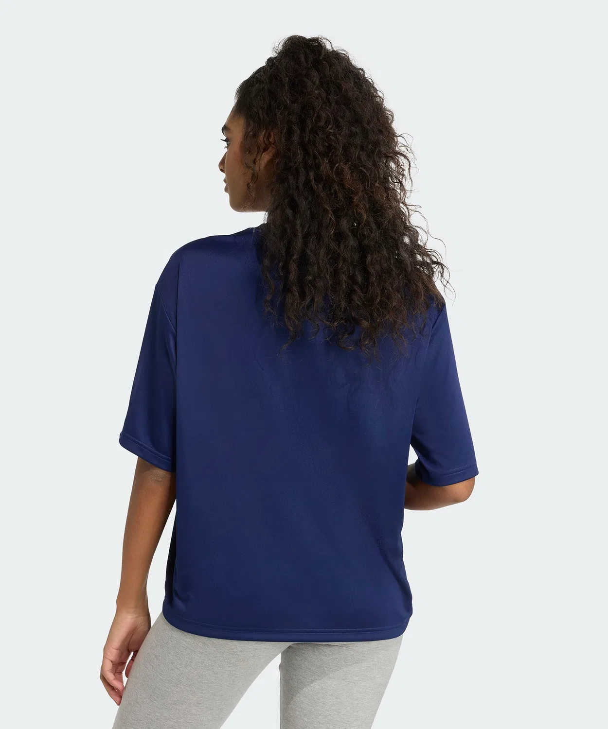 Женская футболка оверсайз с графическим принтом Soft Side Graphic Tee Adidas, Blue — фото 2