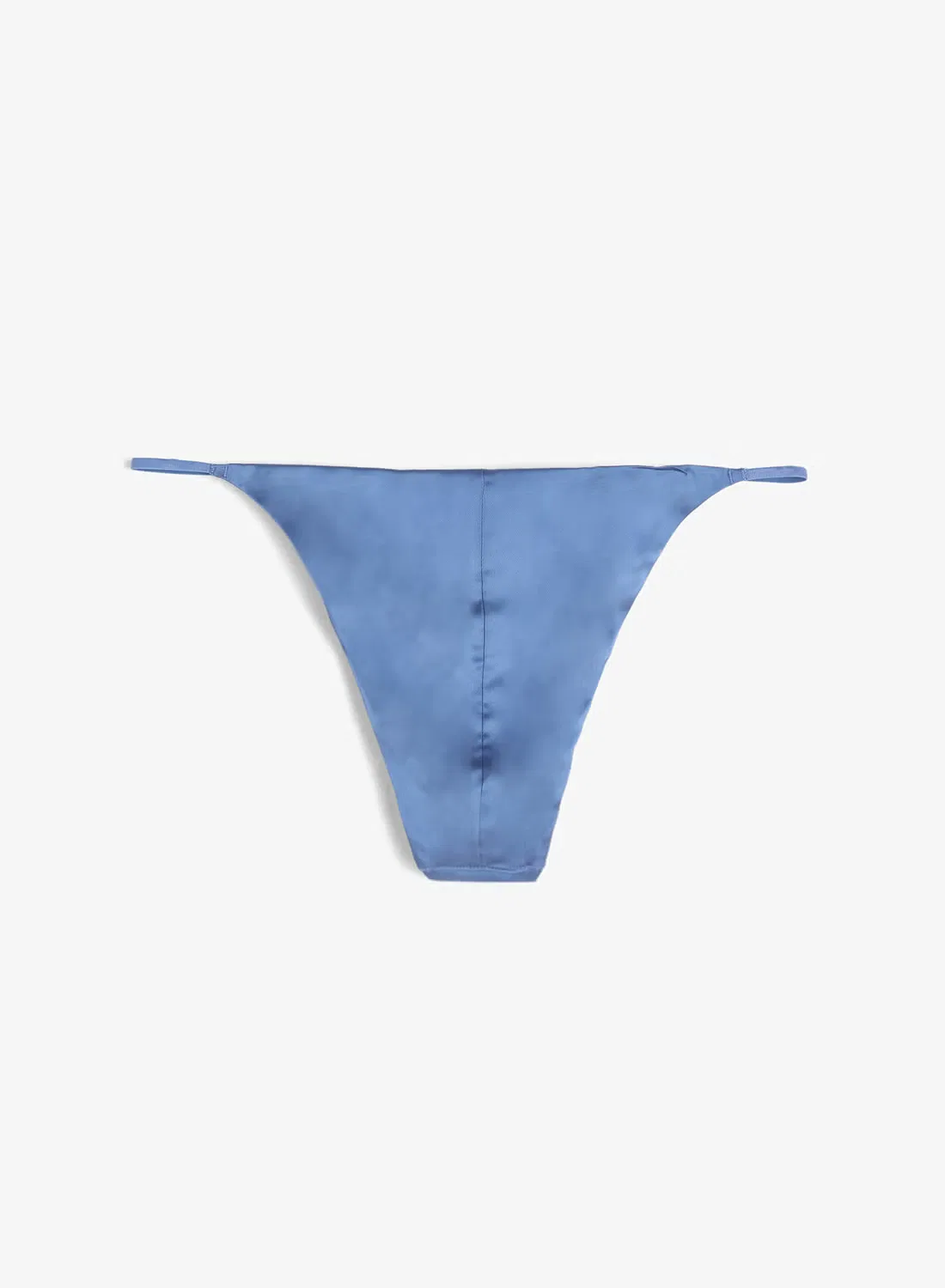 Трусы-танга из атласа Signature Calvin Klein, синий — фото 2