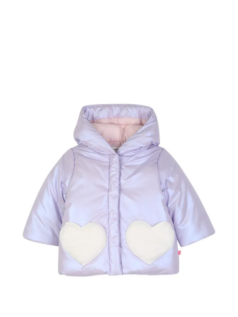 Куртка с капюшоном и нашивкой Billieblush, фиолетовый