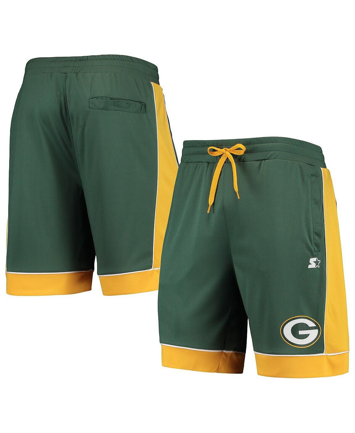 

Мужские зеленые, золотистые модные шорты green bay packers, которые нравятся фанатам Starter, мульти