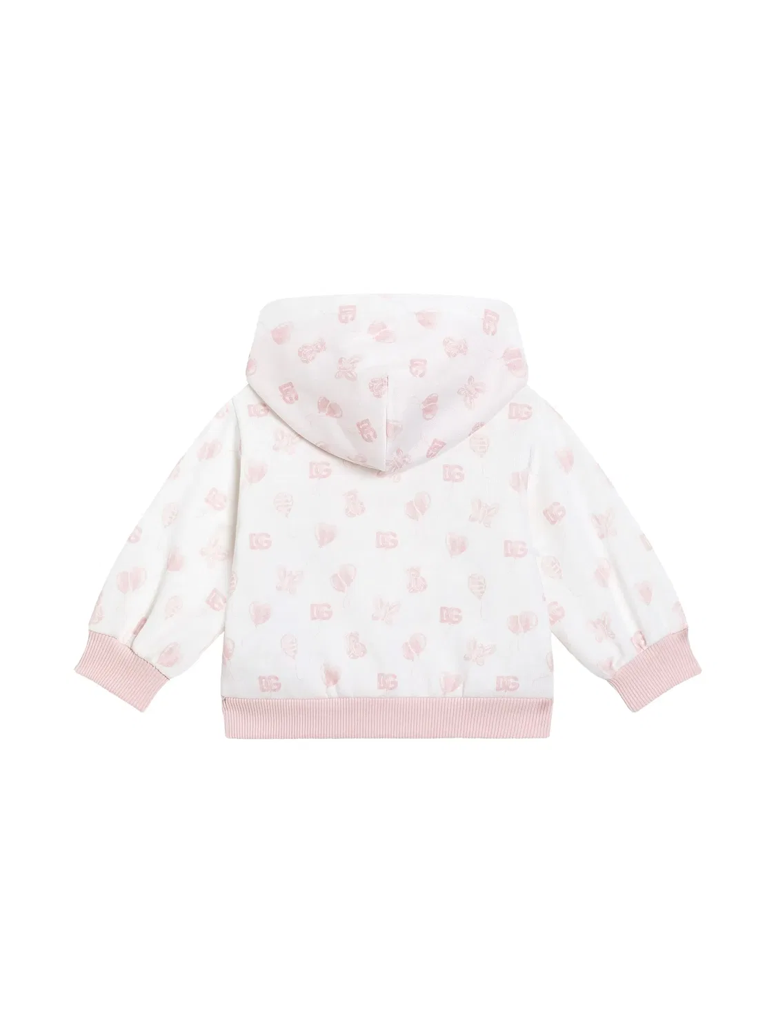 Худи на молнии Dolce & Gabbana Kids, белый — фото 2