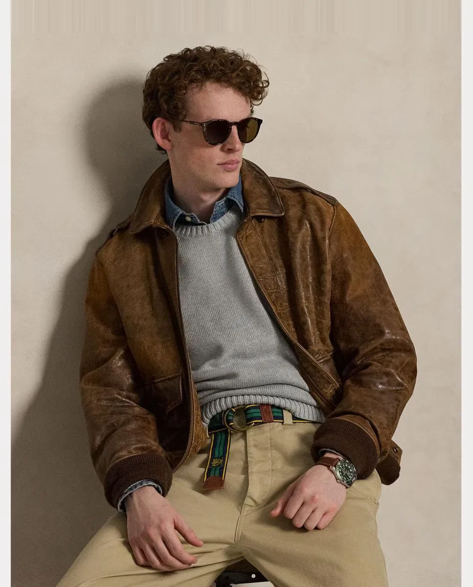 Мужский джемпер из хлопка, Polo Ralph Lauren, светло-серый