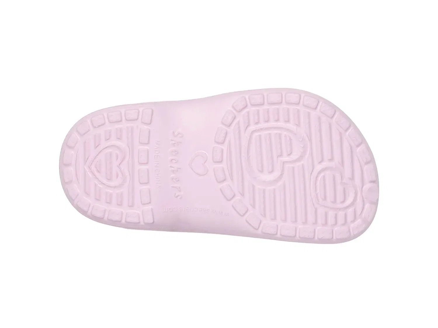 Клоги Foamies Heart Charmer Girly Land со светодиодами, Skechers, светло-розовый — фото 4