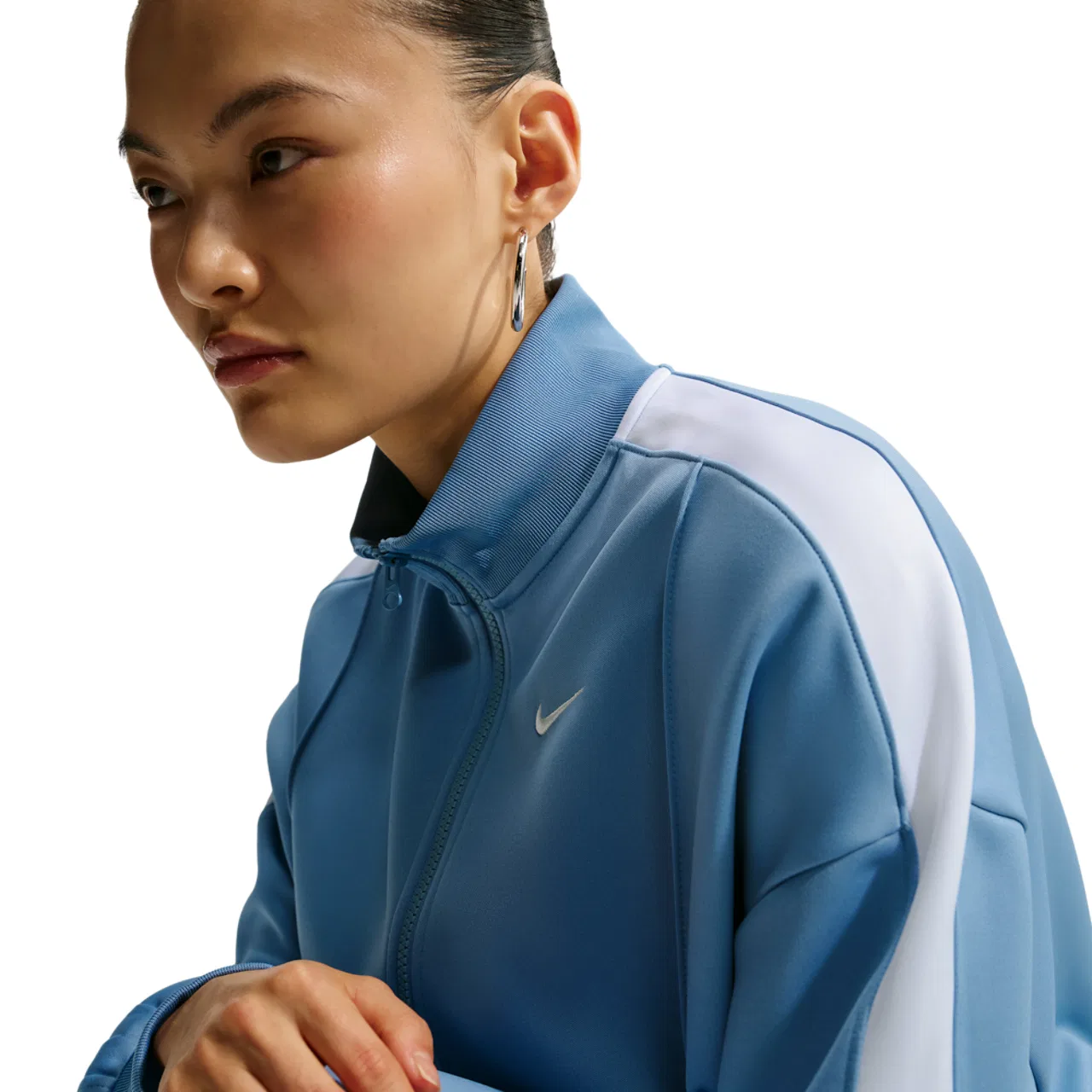 Женская куртка с принтом Nike NSW Track Jacket Nike, Work Blue/White/Sail — фото 3
