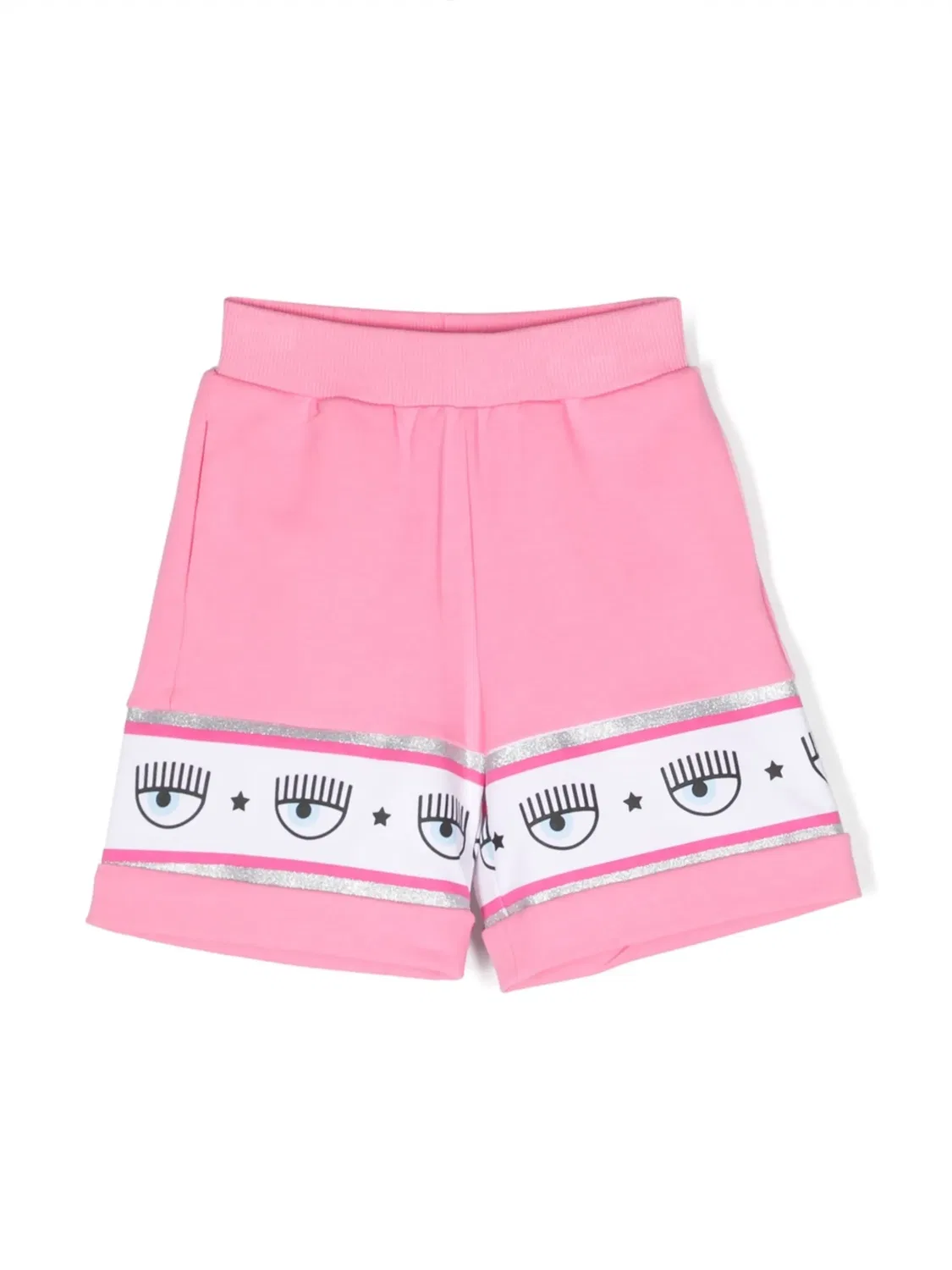 Шорты с логотип-лентой Chiara Ferragni, розовый