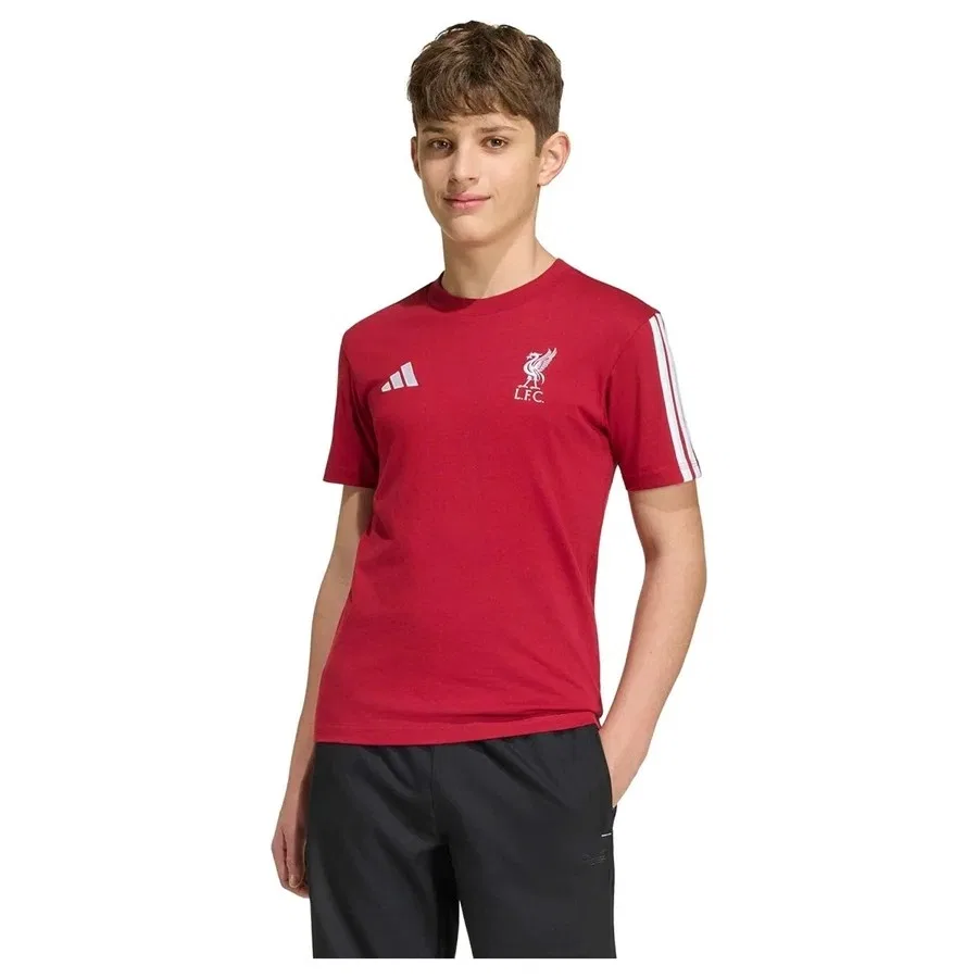 Детская футболка с длинным рукавом Lfc Kids Tee adidas, Бордовый — фото 2