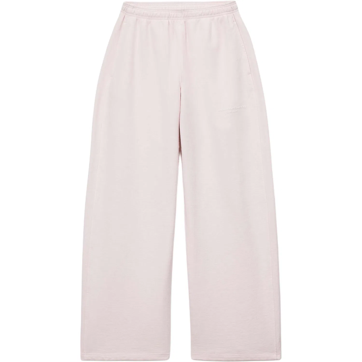 Женские широкие трикотажные спортивные штаны Alexander Wang, Washed Light Pink