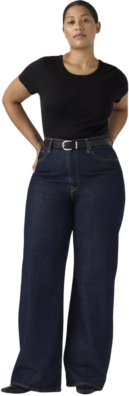 Женские джинсы с широкой штаниной Ribcage Wide Leg Levi's, Shaded View — фото 4
