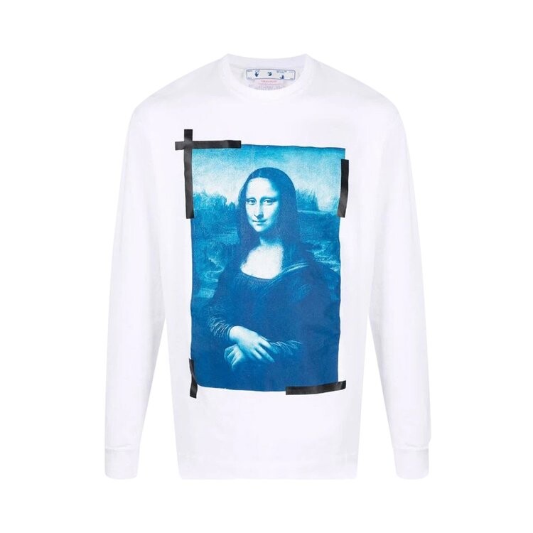 

Лонгслив Off-White Monalisa Skate Long-Sleeve Tee 'White/Blue', белый