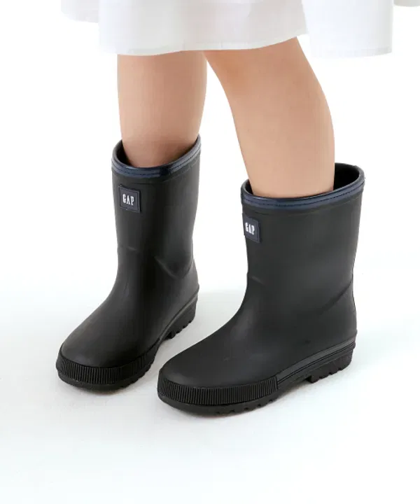 Резиновые сапоги для детей, Gap Kids, черный — фото 2