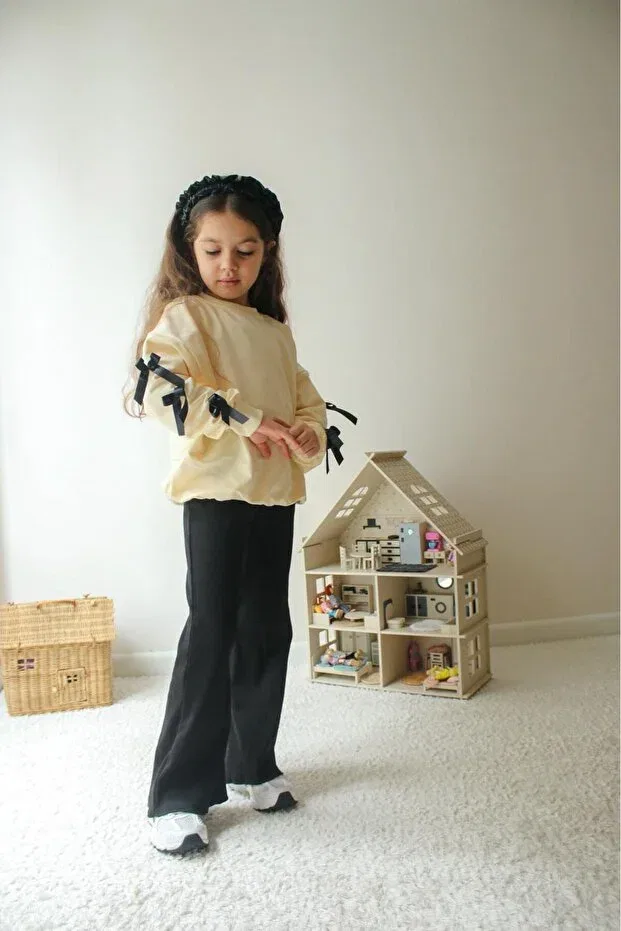 Детский спортивный костюм для девочек хлопковый Jeliboomkidswear, Black
