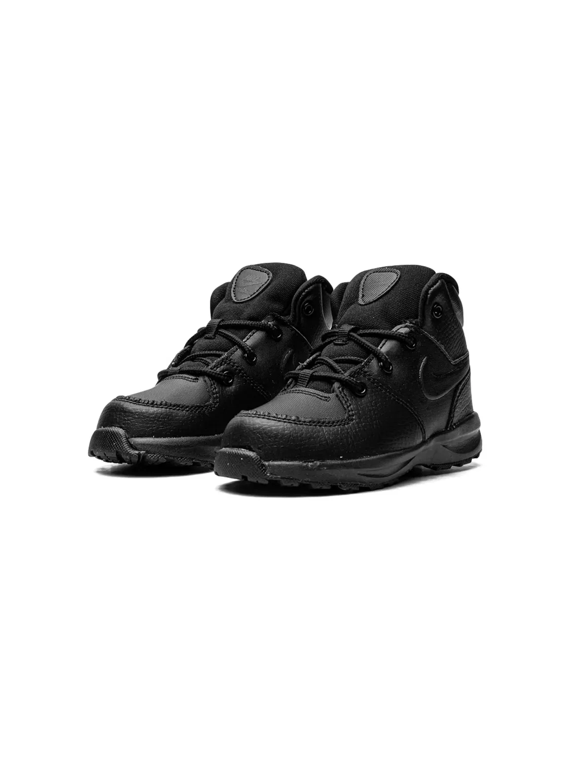 Ботинки Manoa Leather 'Triple Black' Nike Kids, черный — фото 4