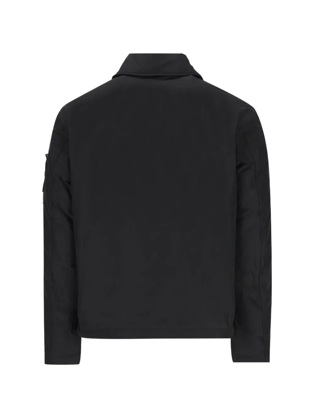 Куртка-рубашка из микрофибры Micro Reps с нашивкой-логотипом Stone Island, черный — фото 2