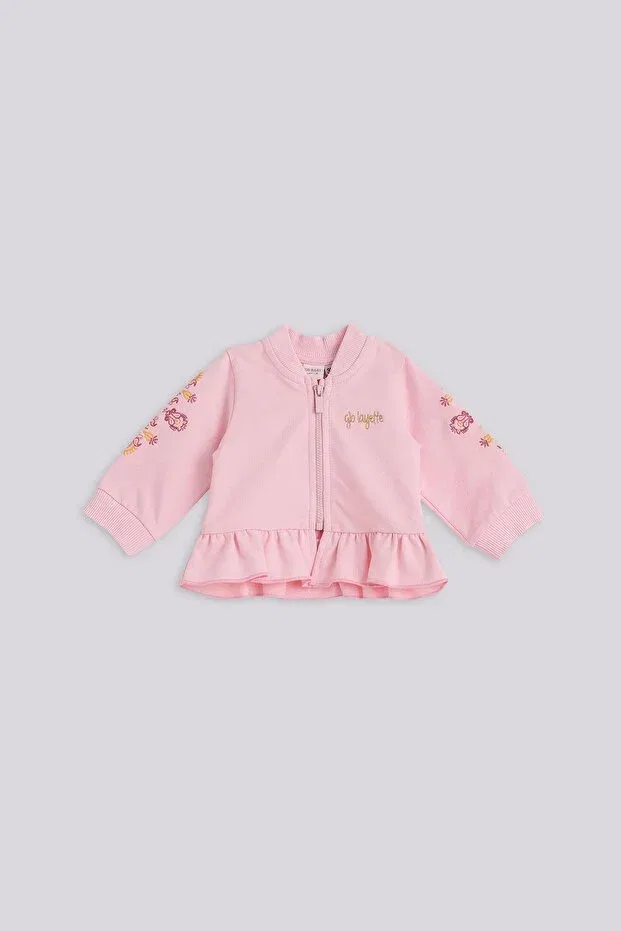 Детское для девочек свитшот с длинным рукавом Layette, Pink