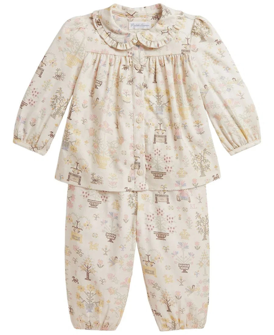 Комплект из лонгслива и брюк с принтом Polo Bear Polo Ralph Lauren, Petite Point Baby Bear