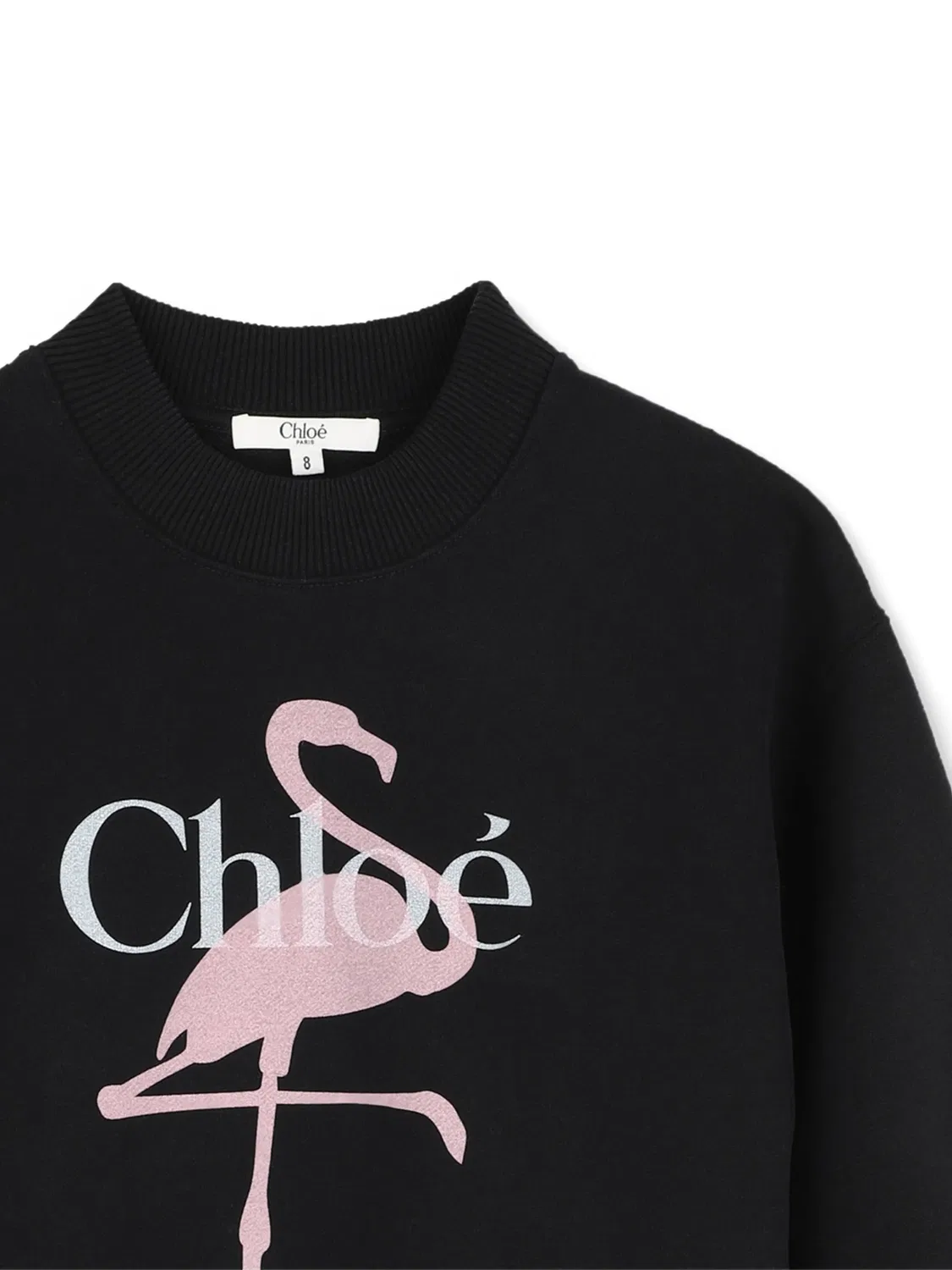 Chloé Свитшот с принтом фламинго черный — фото 2