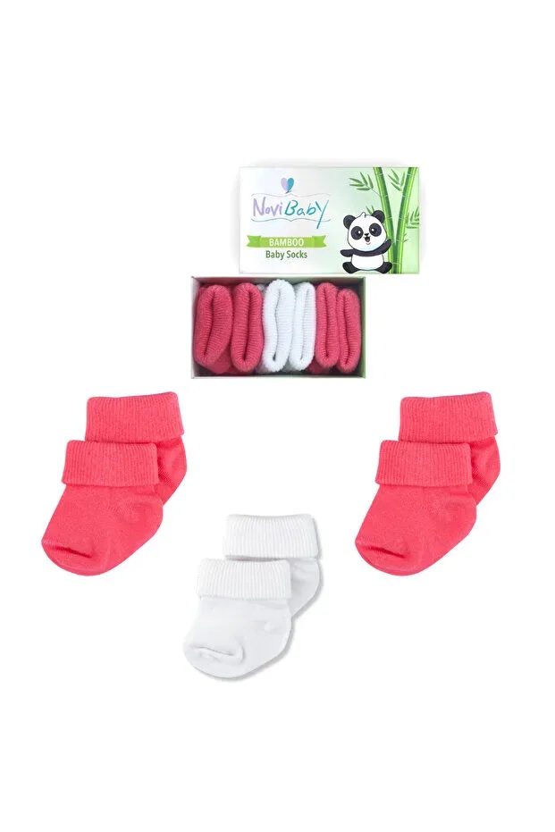 Детские носки для новорожденных хлопковые 3 шт Новый год Glam Novibaby, Winter Candy