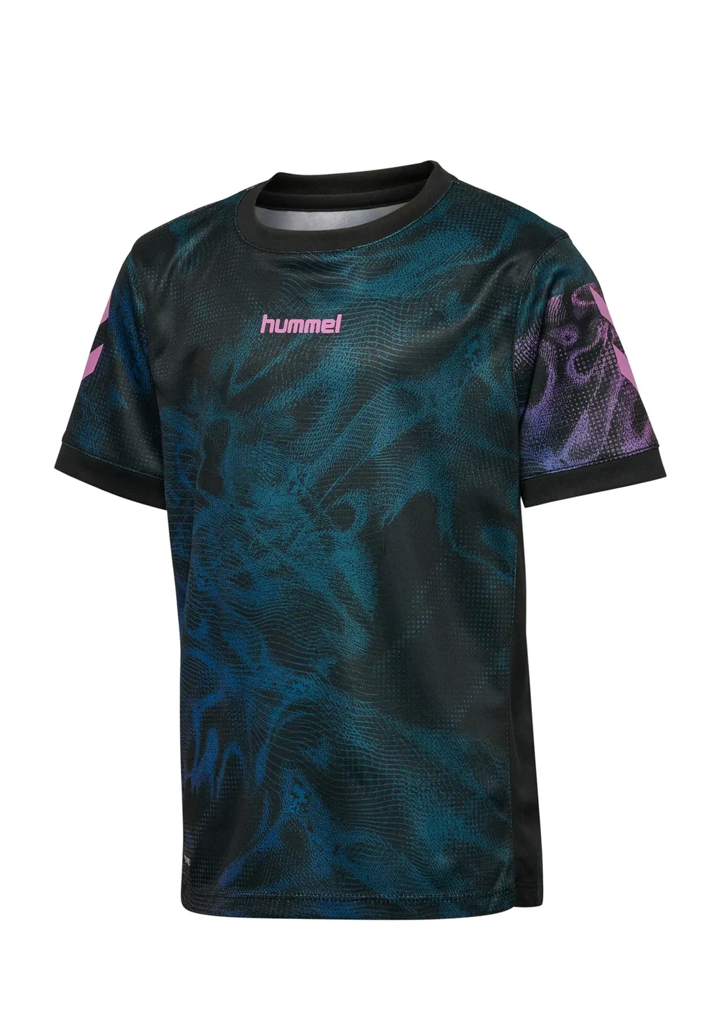 Футболка с принтом Hmlblaze club 26, детская, унисекс Hummel, Black Pink — фото 4