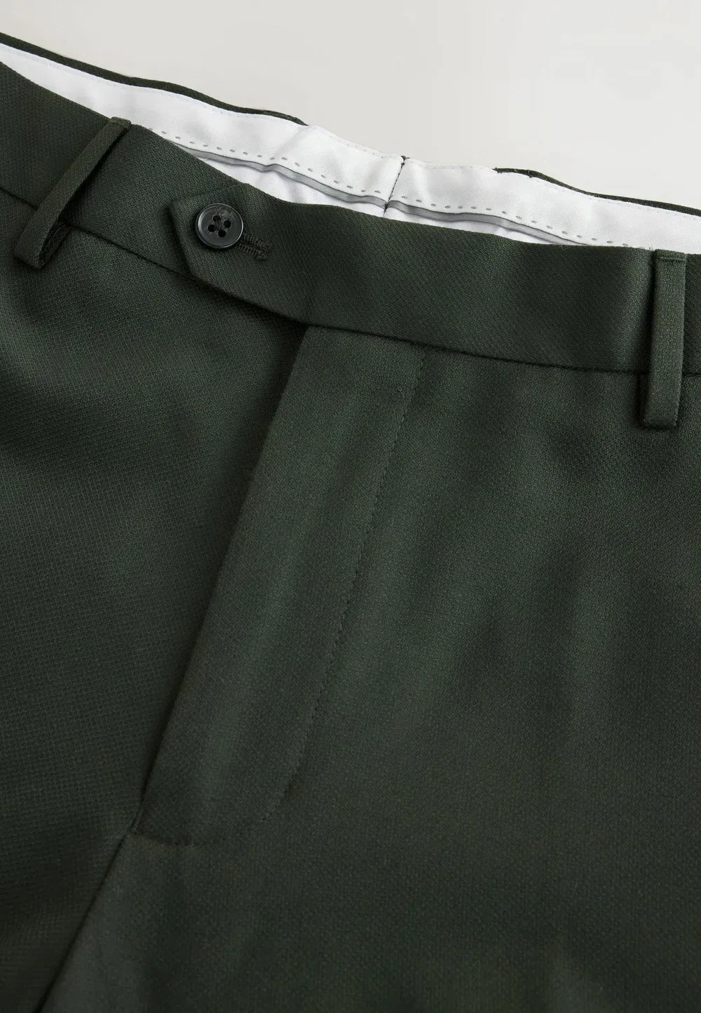 Брюки от костюма Next, Olive Green — фото 3