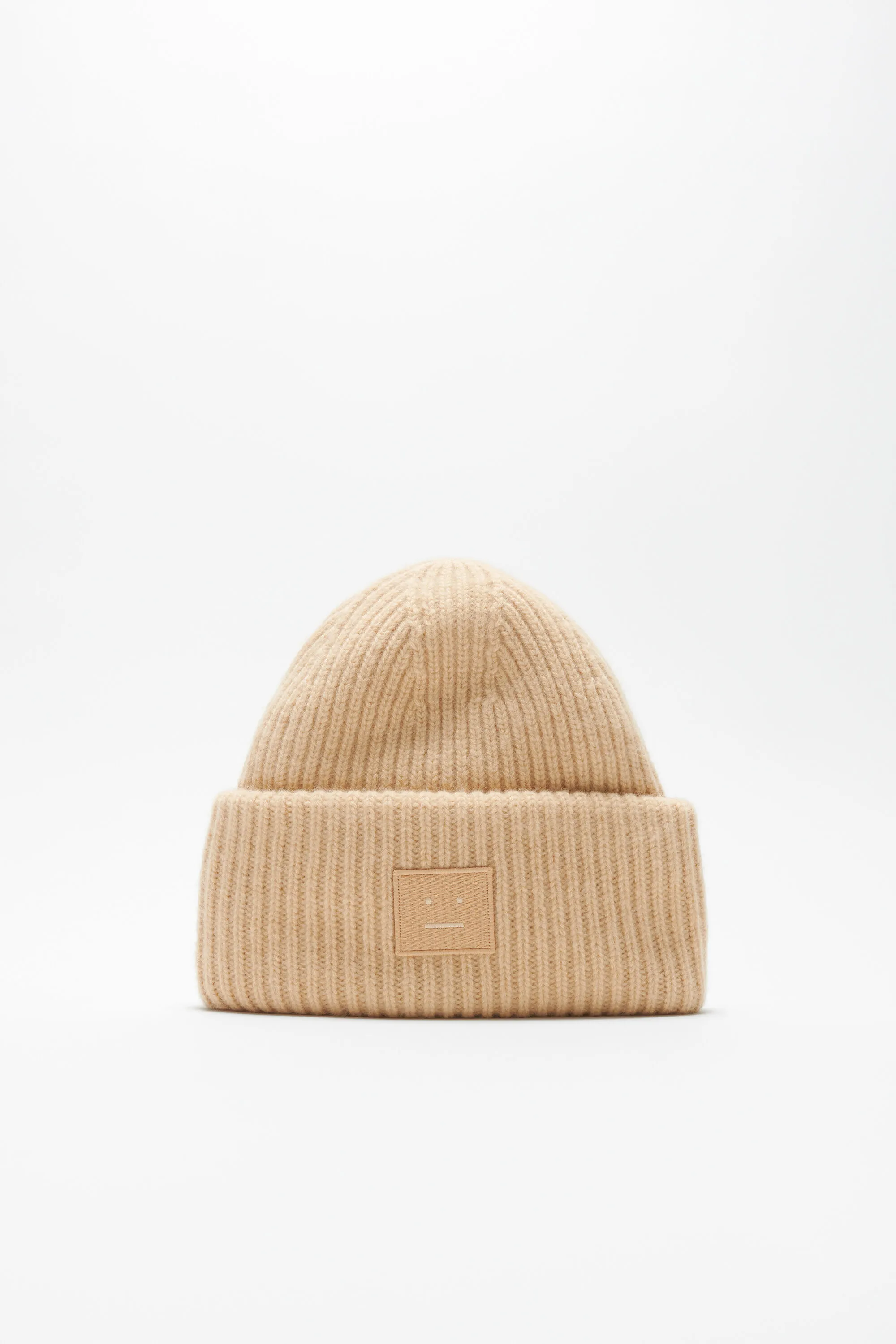 

Шапочка с большим логотипом Acne Studios, Biscuit beige