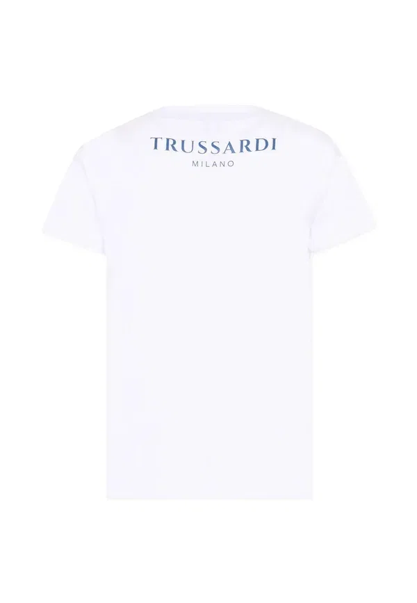 Футболка с принтом Tru Trussardi Junior, белый — фото 2