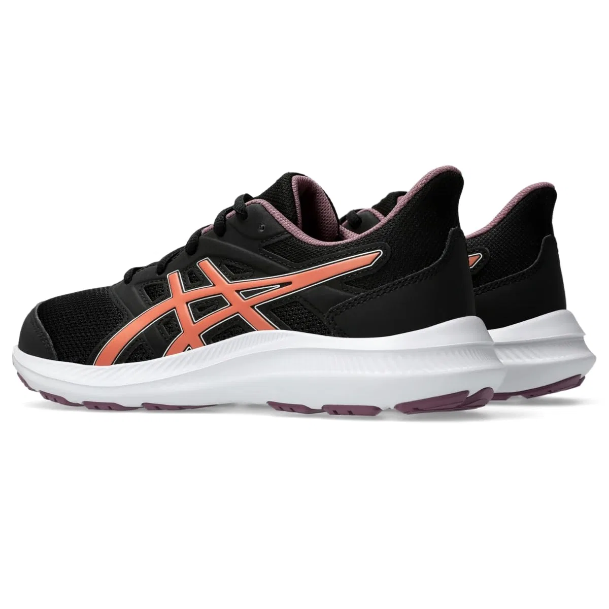 Детские кроссовки для мальчиков с амортизацией Jolt 4 Gs ASICS, Black Red Desert — фото 3