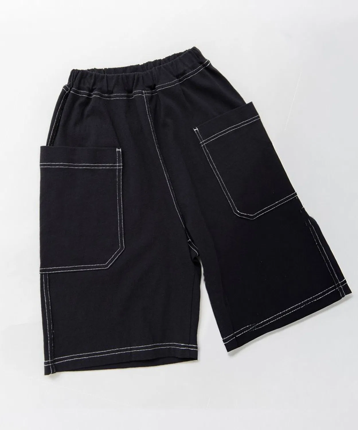 Детские шорты с контрастной строчкой, из хлопка, branshes, Black