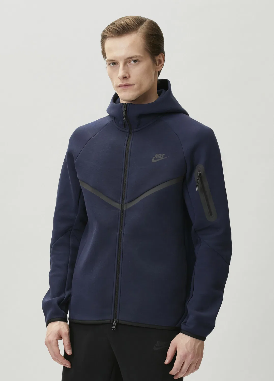 Свитшот Nike Tech Fleece Windrunner, синий — фото 3
