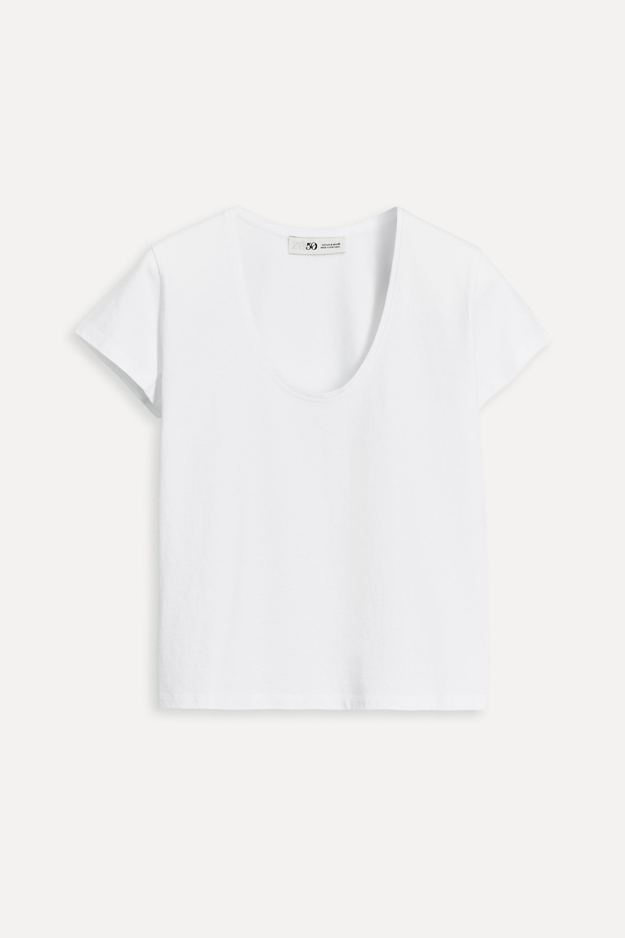 

Футболка Zara Cotton 50th Anniversary, белый
