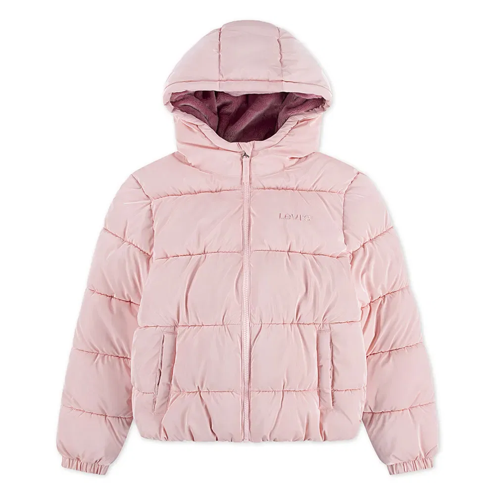 Детская куртка-пуховик с блестящим покрытием Levi's, Pink
