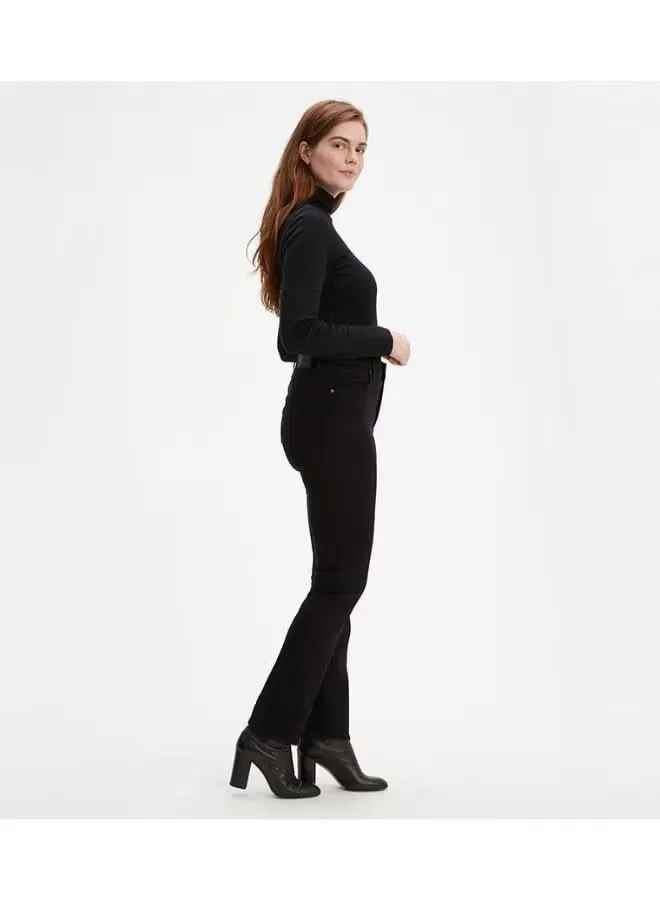 Джинсы с высокой посадкой прямые 724 High-Rise Slim Straight Levi'S, черный — фото 4