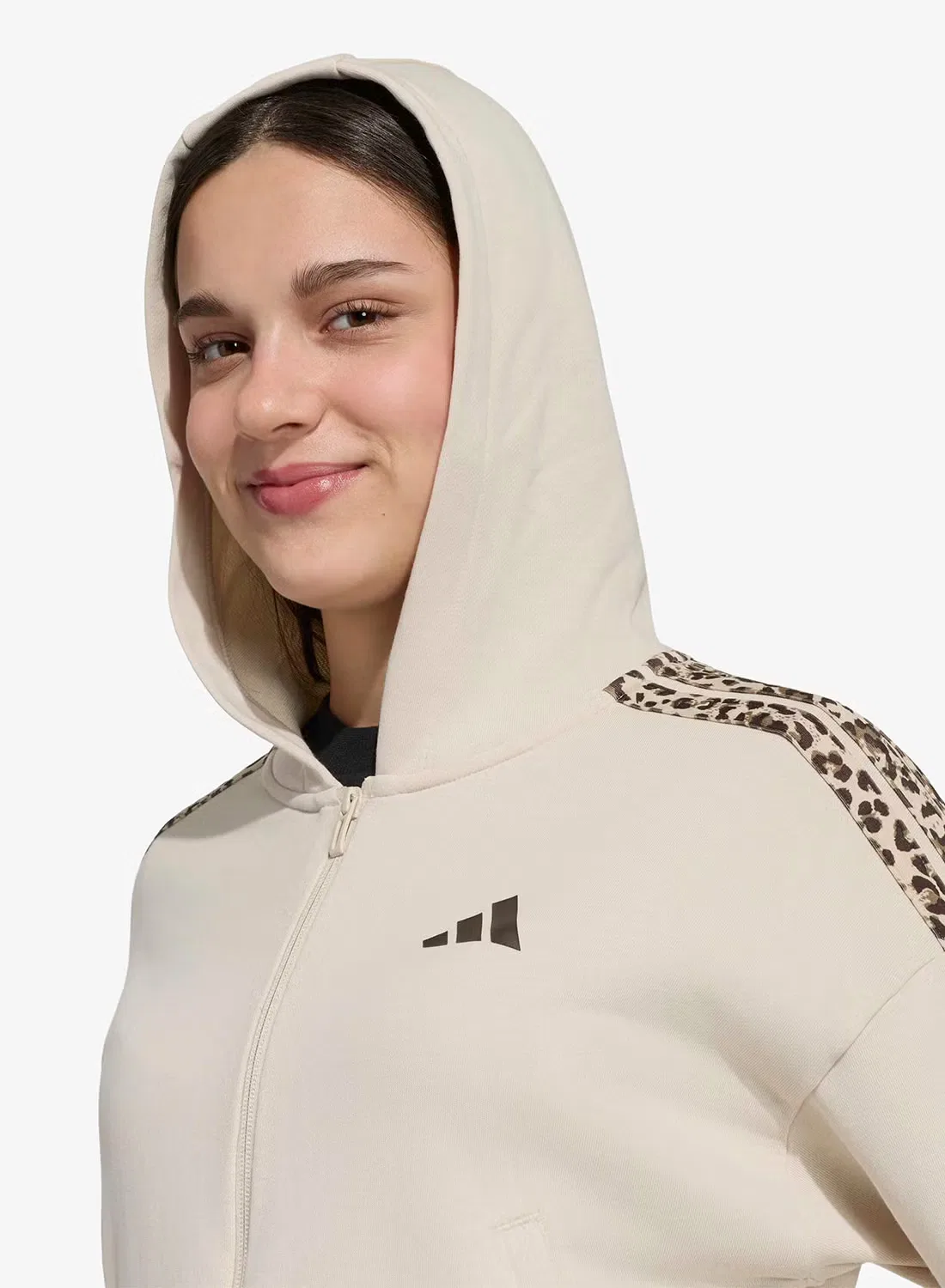 Худи с принтом Animal Seasonals Adidas, коричневый — фото 3