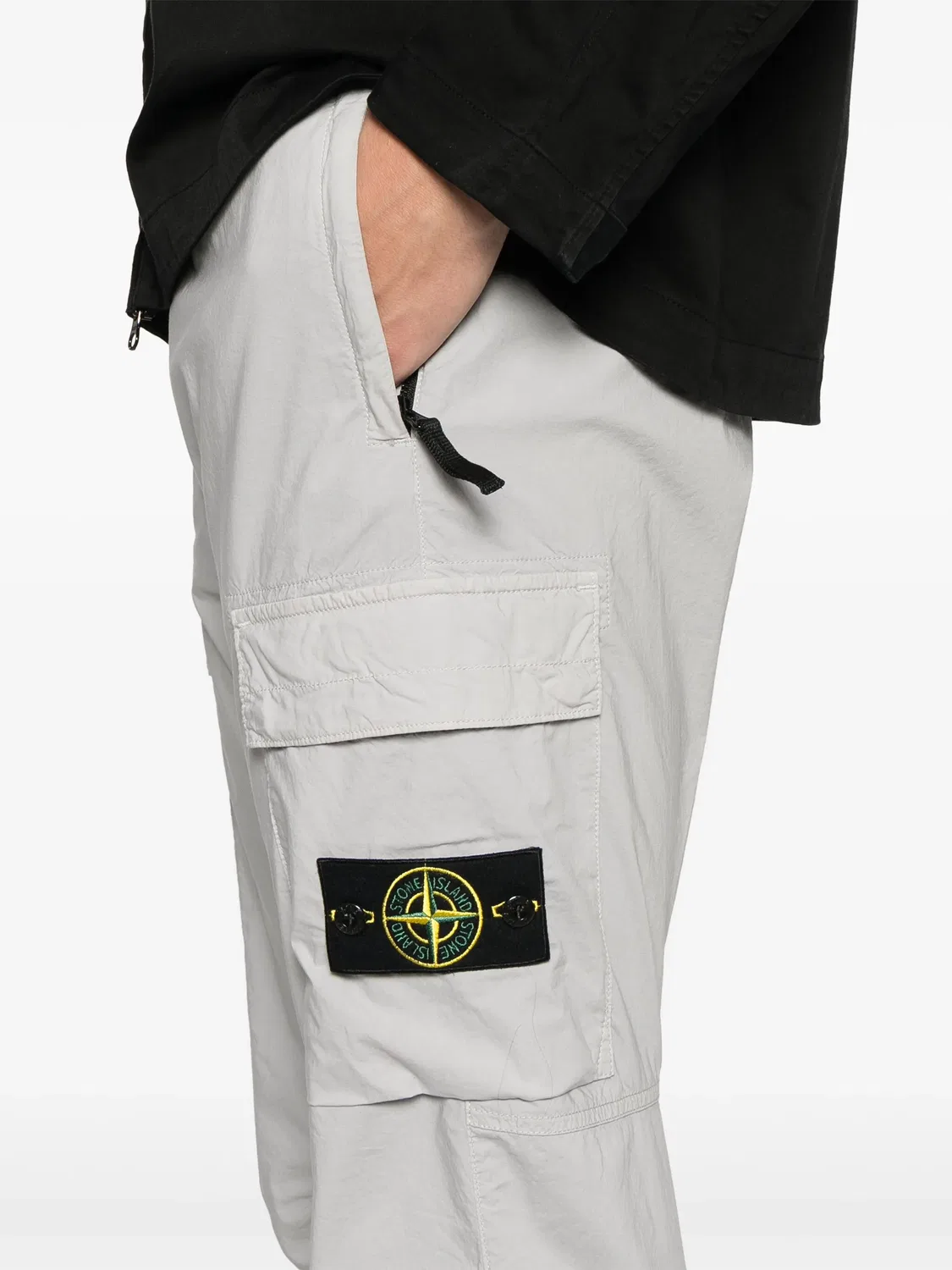 Штаны-трекки с компасом Stone Island, серый — фото 2