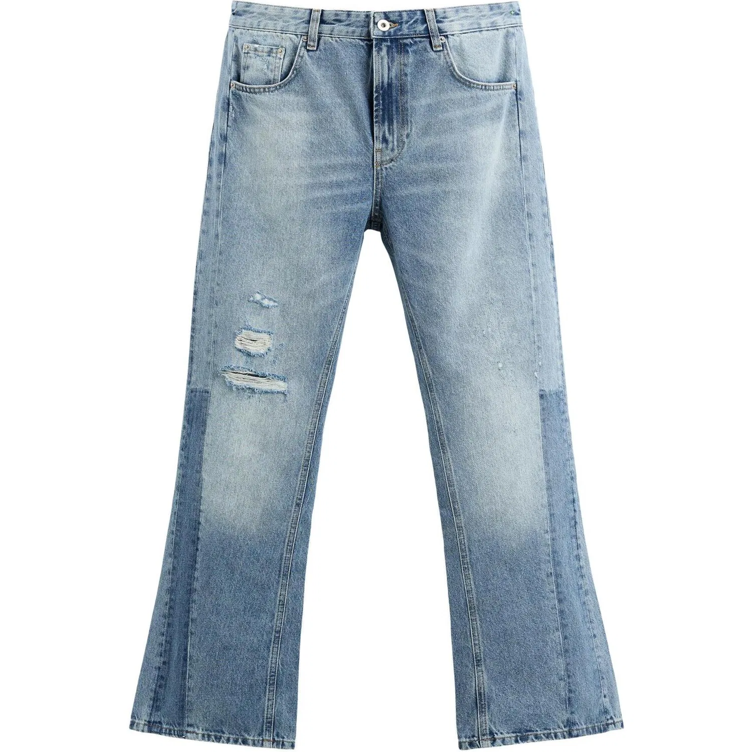 Джинсы клеш, Medium Blue, ZARA