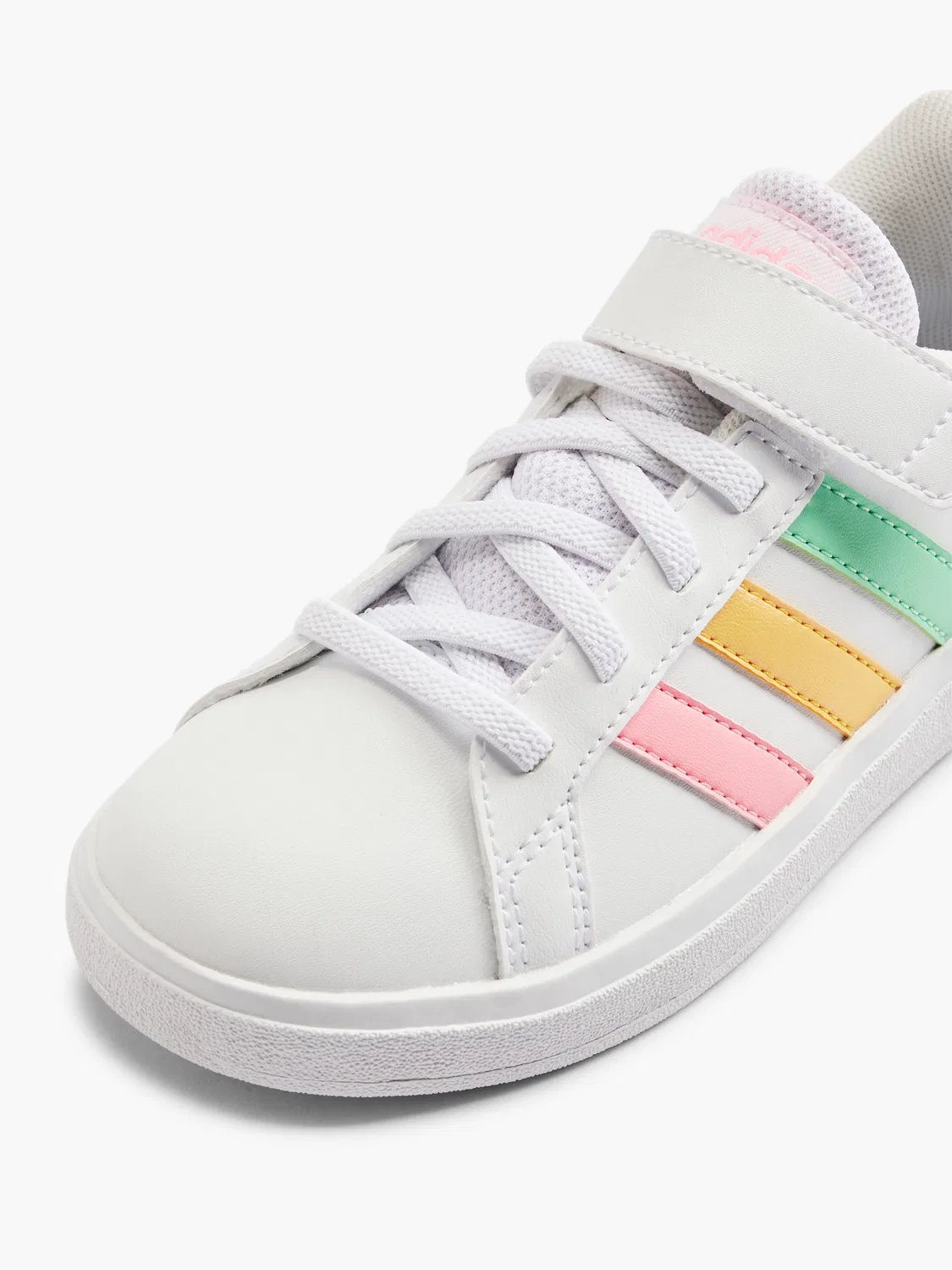 Детские кроссовки на липучках Adidas GRAND COURT 2.0 EL K, белый — фото 2