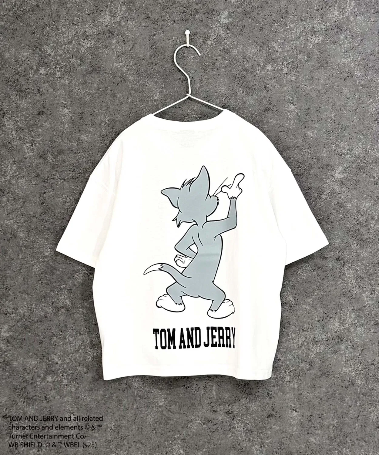 Детская футболка оверсайз с принтом Tom and Jerry TOM&JERRY, White