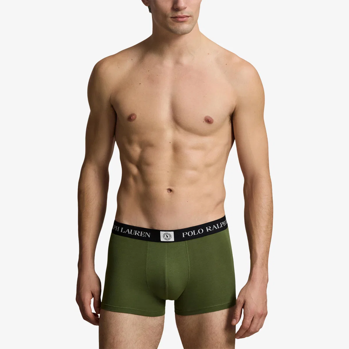 Классический комплект из трех плавок из хлопковой смеси Polo Ralph Lauren, черный/оливковый — фото 2