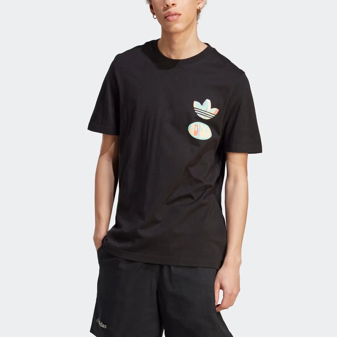 Футболка с принтом Originals Adidas, черный — фото 2